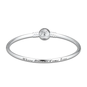 

Fantasyland Castle Bangles 100% 925 Sterling Silver Fine Jewelry For Women Wholesales Free Shipping