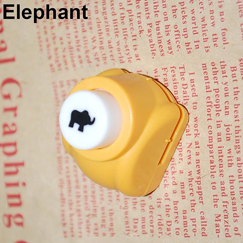 Малыш ремесло DIY стикер Забавный Печать мини печатная бумага s Цветок искусство открытки для скрапбукинга изготовление бумаги формирователь мини Дырокол резак игрушка - Цвет: Elephant