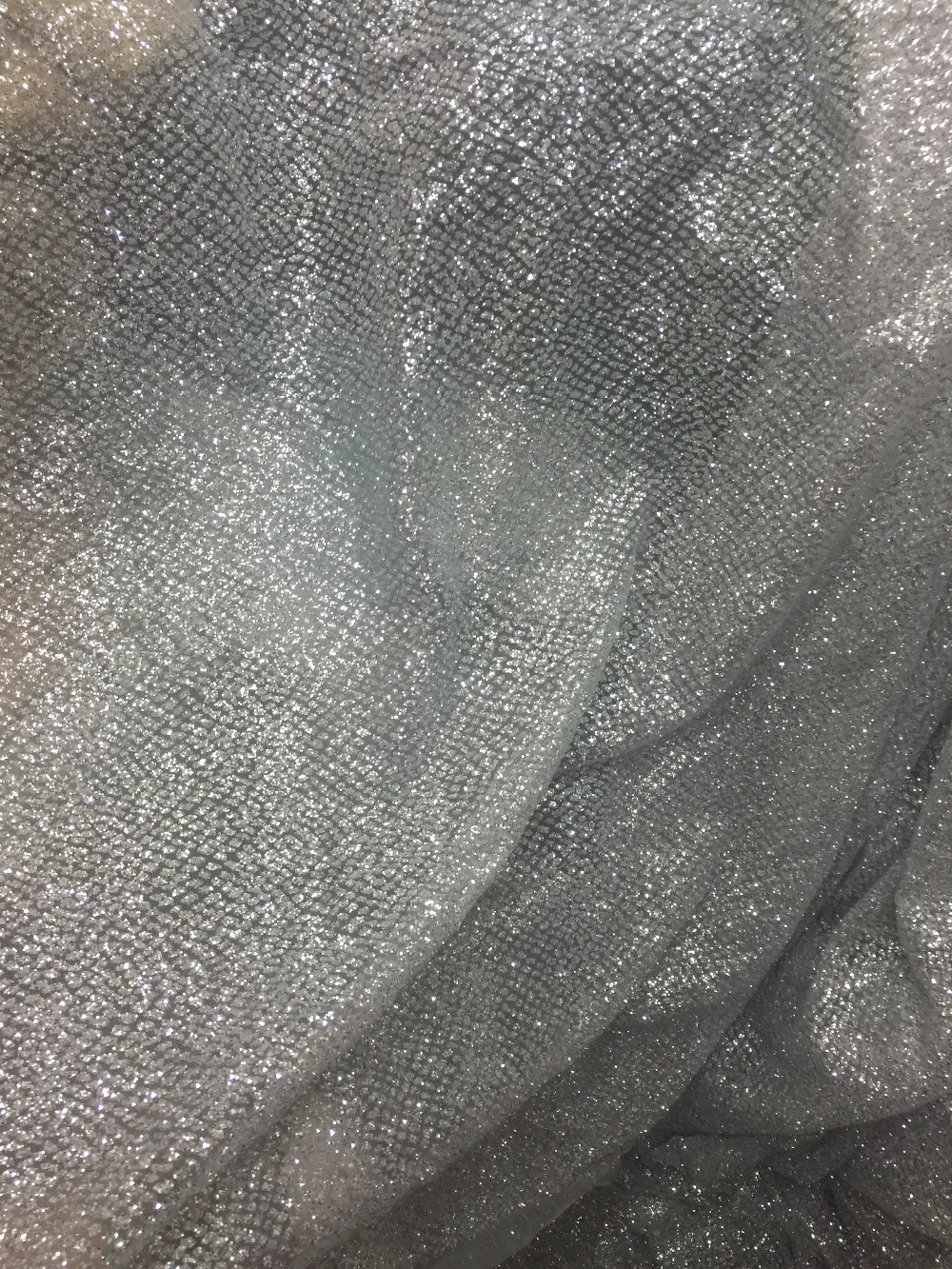 5 ярдов/сумка BZ100 серебряное Добби свадебное платье ручной печати клееная сетка с блестками сетка кружева для пиления/леди платье