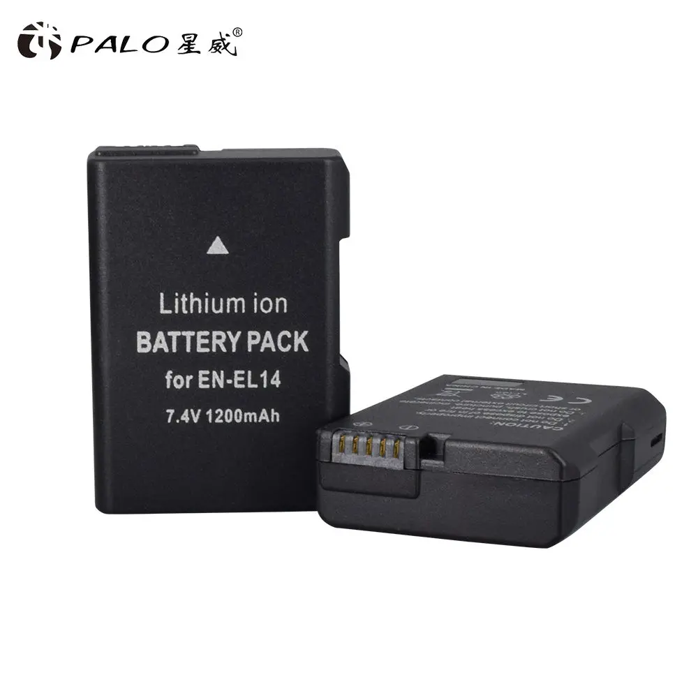 2 шт. EN-EL14 EN-EL14a ENEL14 RU EL14 EL14a Батарея+ LCD Dual charger для Nikon D3100 D3200 D3300 D5100 D5200 D5300 P7000 P7800 - Цвет: EN-EL14 2pcs battery