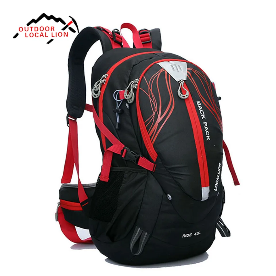 

LOCAL LION 40L Large Capacity Backpack Can Hold Laptop Clothes Sleeping Bags Men's Camping Fishing Bag Packsack MTB Bags