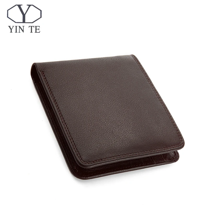 Yinte Leather Men Wallet Brand Luxury Leather Wallets Office Male