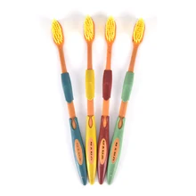 4 шт./упак. высокое качество мягкого бамбукового древесного угля нано щетка домашняя Уход за полостью рта двойной Ultra Soft зубные щётки для здравоохранения