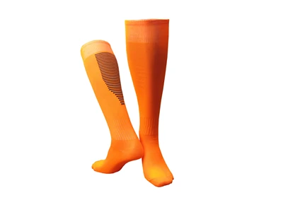 Новые профессиональные спортивные носки мужские футбольные носки для велоспорта хлопковые беговые Походное полотенце носки баскетбольные велосипедные Нескользящие чулки - Цвет: 512 orange