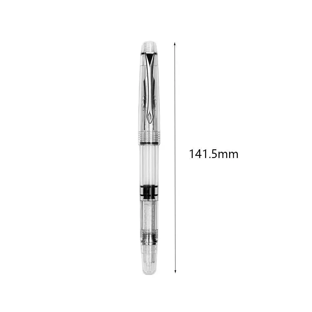 New Transparent Original Iridium Fountain Pen Students Practice Calligraphy Pen Ef F