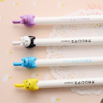 G48 2X Cute Kawaii Lovely Cat Mechanical Pencils School Office Supply Student Stationery Kids Gift Press Automatic Pencil