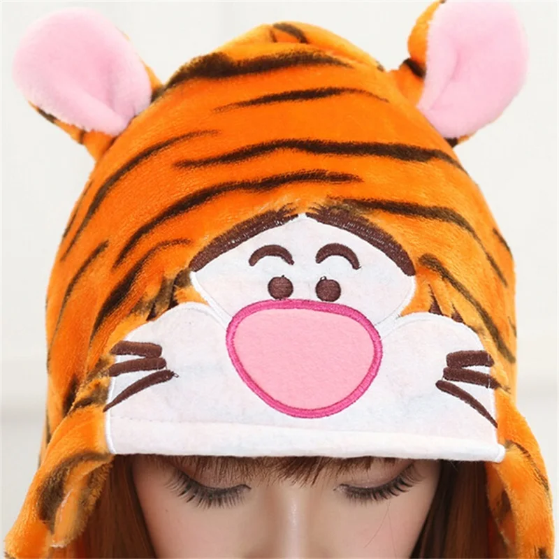 Пижама ТИГР взрослых Onesie для женщин Тигр косплэй Костюм животных пижамы фланель