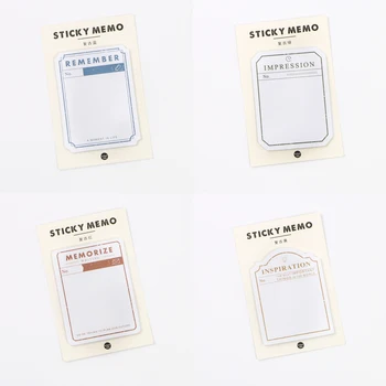

Retro Memo Sticky Notes Creative Memo Pad Notice Stickers School Supplies Office Stationery 30 Sheets