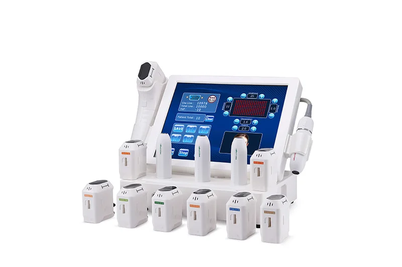 

2 in one 3d wrinkle removal with 2 cartridges3.0/4.5mm & V-max Anti-Wrinkle with .Device Face Lift Body Slimming Machine
