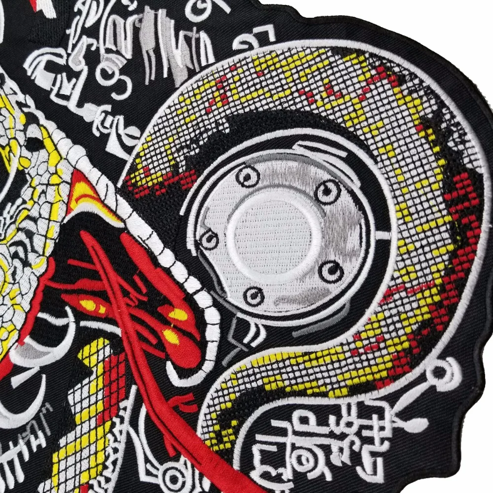 L170715-1 NEW ARRIVAL LIVE FREE RIDE FREE EMBROIDERY PATCH MOTORCYCLE CLUB VEST OUTLAW BIKER MC JACKET PUNK IRON ON BADGE FREE SHIPPING (3)