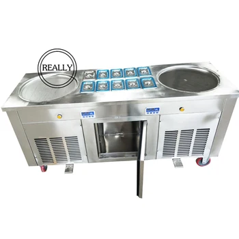 

2016 hot sale fried ice cream machine big pan size 45*45 cm fry ice cream rolling machine for sale