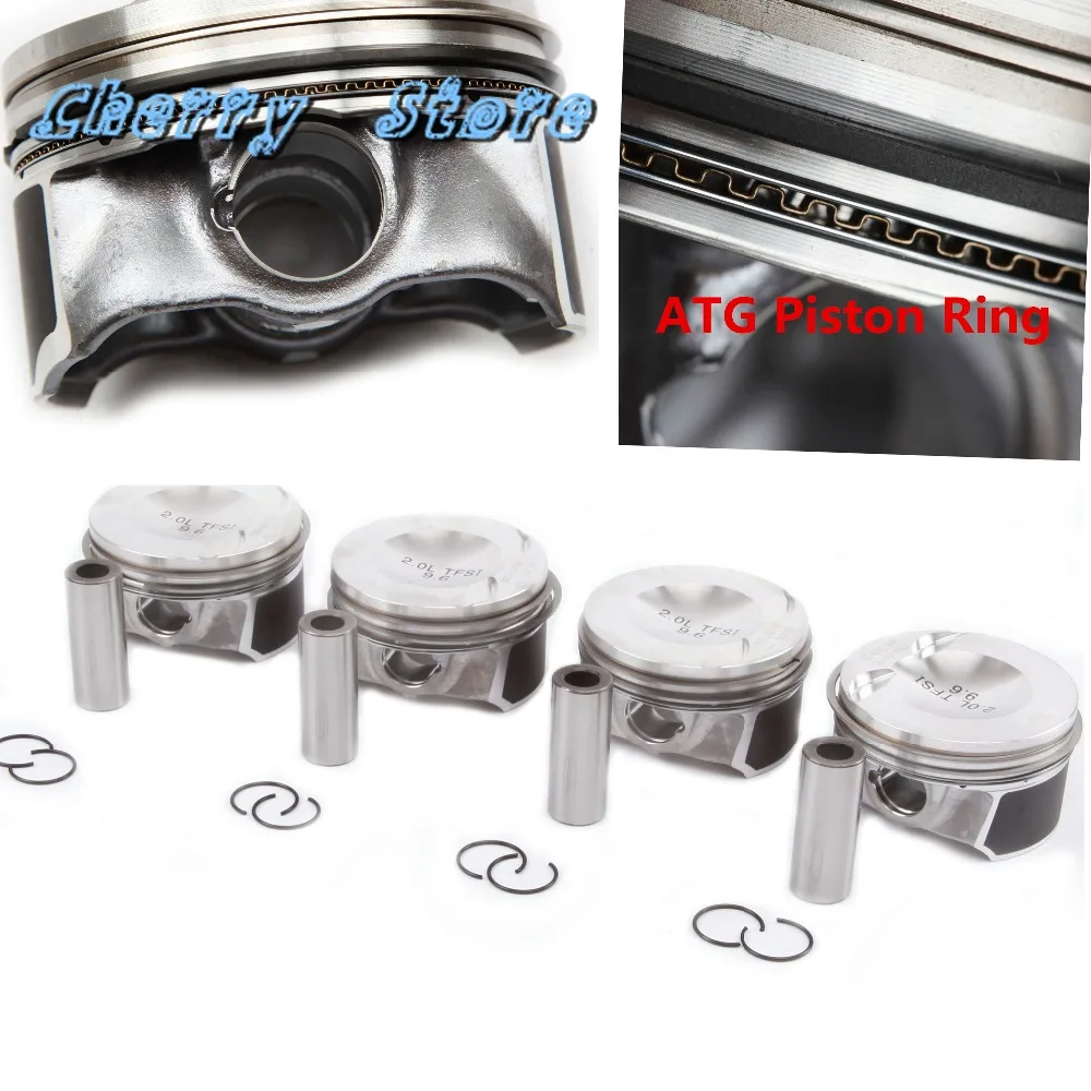 NEW 06H 107 065 AM Engine Piston & ATG Upgrade Piston Ring Kit Pin 21mm