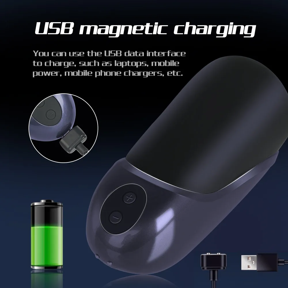 Male Automatic Masturbator Cup Glans VibratorPenis Massage 14 Modes Sex Machine USB Charge Delay Training Adults Sex Toy for Men (6)