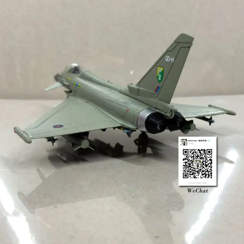 AMER 1/100 масштаб военная модель игрушки евроистребитель Тайфун EF-2000 истребитель литой металлический самолет модель игрушки для сбора, подарок