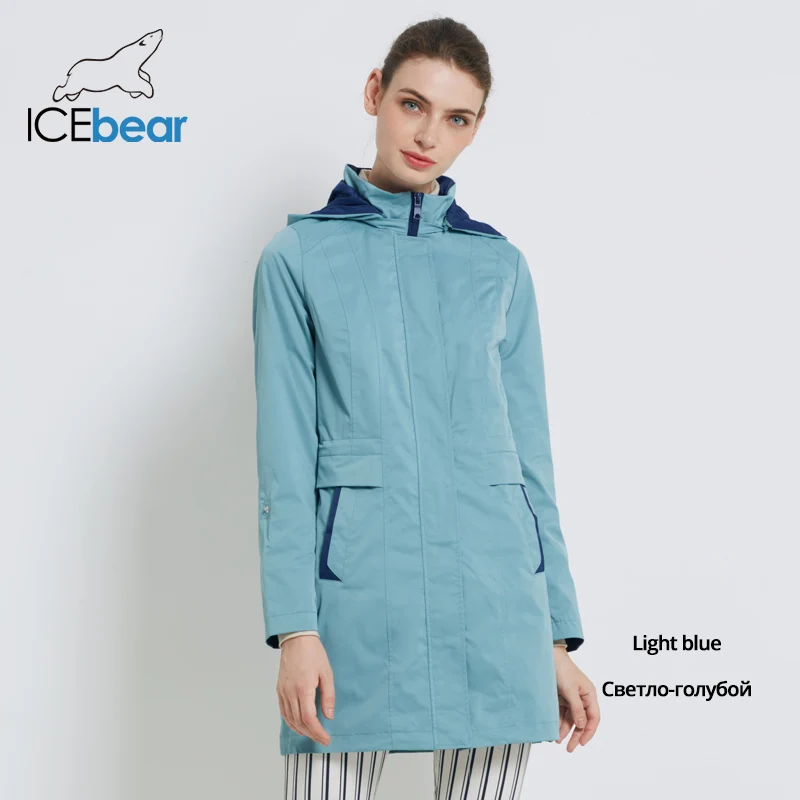ICEbear Женское пальто Высокое качество осеннее длинное пальто для женщин брендовая одежда 17G116D - Цвет: 17820