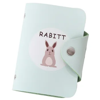

Card Holder Fashion Creative PU Leather Fresh Cute Cartoon Animals Women Practical Bank Card Package Coin Bag Credit Card Ladies