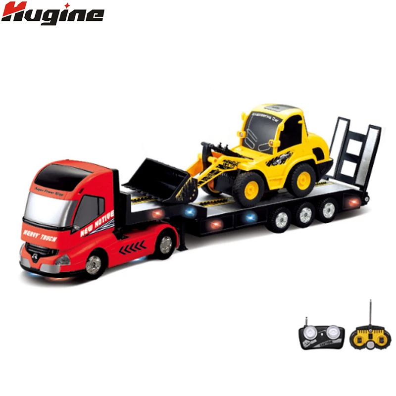RC Truck Trailer Multi Function Vehicle font b Remote b font Control Bulldozer Platform Trailer Auto