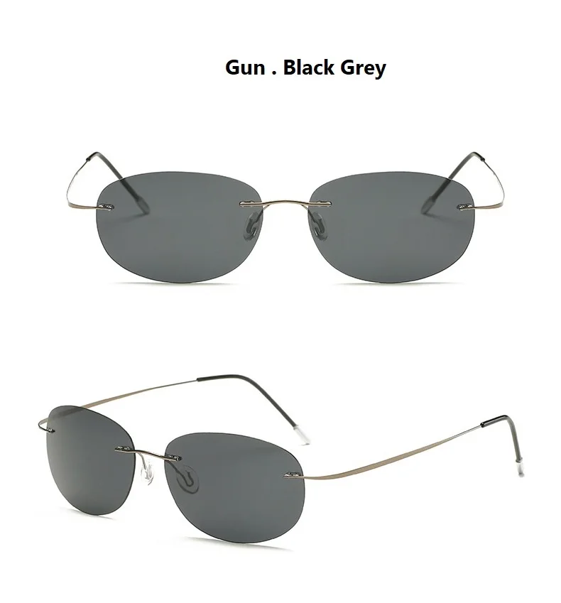 Black Grey 86161 Сверхлегкие титановые Матричные Нео солнцезащитные очки мужские брендовые Keanu Reeves винтажные Поляризованные очки для рыбалки мужские очки для вождения - Цвет линз: Black Grey