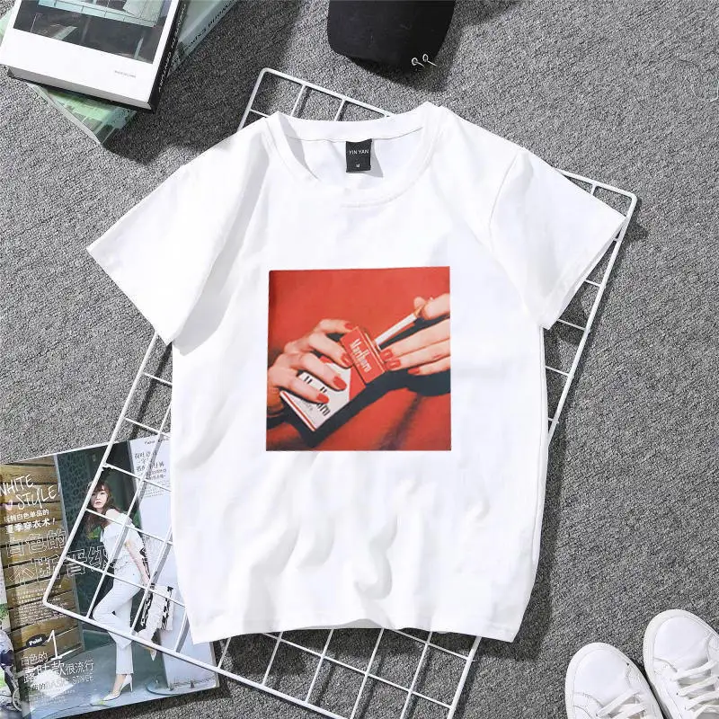 white0 Милый женский пуловер Kawaii Белая толстовка с капюшоном топы женские новые зимние толстовка с капюшоном Женская Harajuku курит майка - Цвет: white0