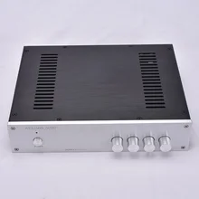 KYYSLB Amp Case Shell DIY Box 320*70*248MM All Aluminum Amplifier Chassis Housing 3207-A with Rubber Feet Power Socket