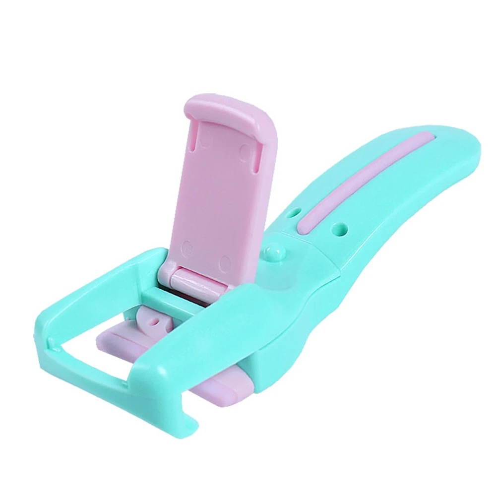 green Мини-щипцы для завивки ресниц s Curl из смолы, силиконовые щипцы для завивки ресниц, портативный инструмент для красоты, женский макияж - Цвет: green