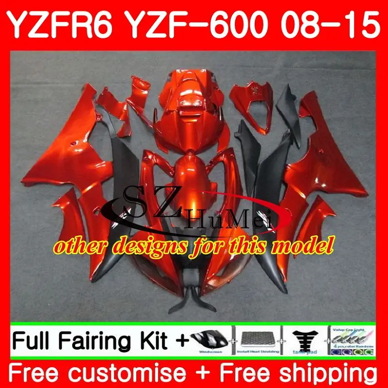 Обтекатель для YAMAHA топ цвет красного вина YZF600 YZFR6 08 09, 10, 11, 12, 13, 14, 15 лет, 70SH22 YZF-R6 YZF R6 2008 2009 2010 2011 2012 2013 14