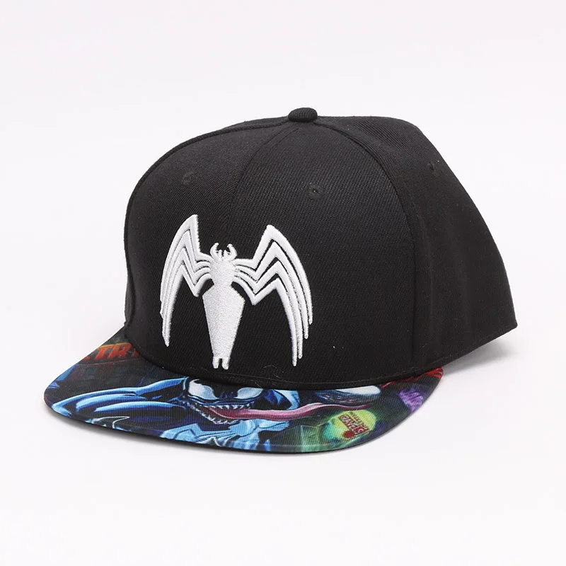 Комиксы, фильм Venom Hat человек-паук Snapback бейсболки мультфильм взрослые повседневные солнцезащитные шляпы кепки