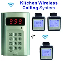 SHIHUI Кухня Официант абонент Беспроводной часы пейджер Системы 1 клавиатуры Caller+ 3 наручные часы приемник для ресторана официант Услуги