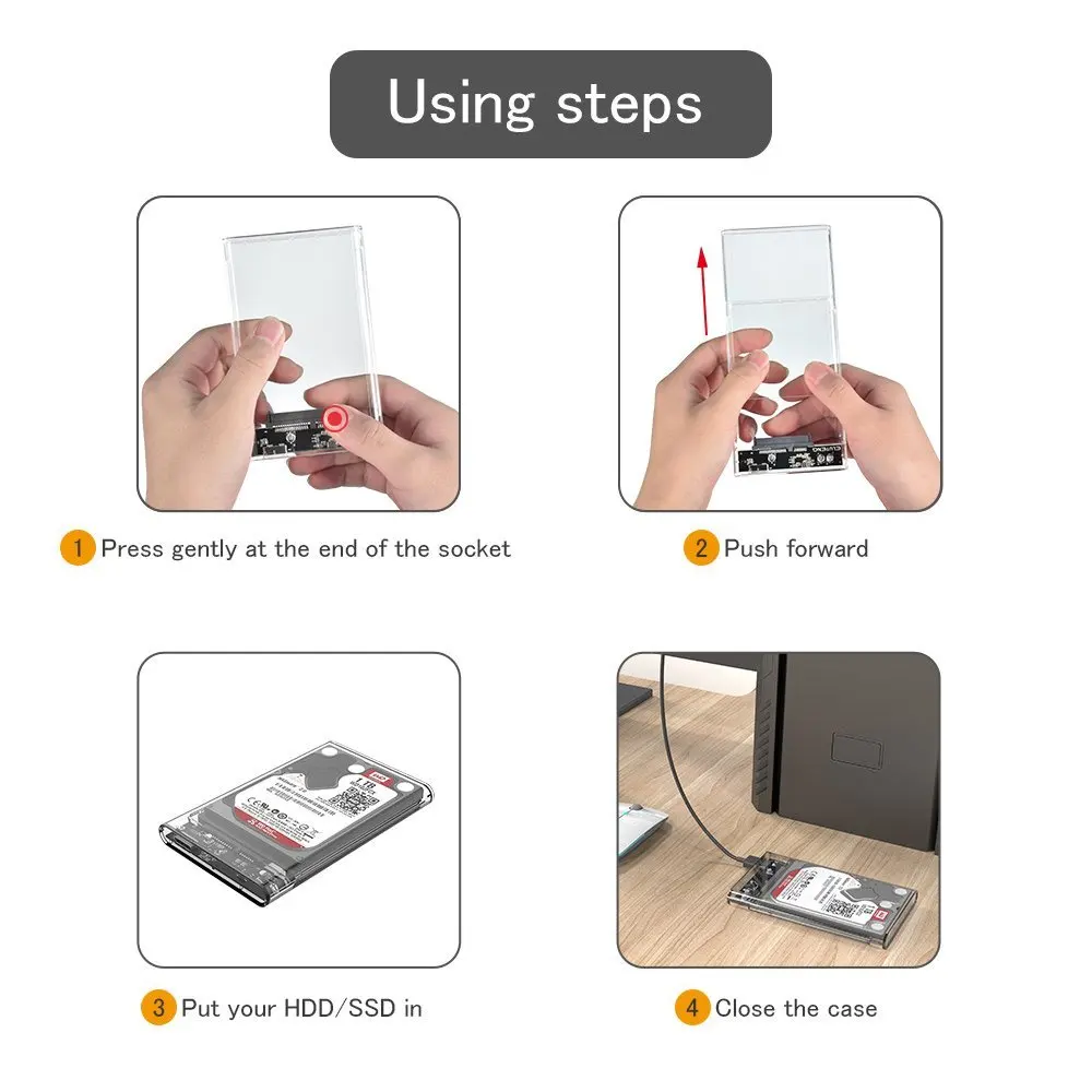 USB3.0 для SATA3.0 внешних Винчестеров HDD корпус с кабелем 2 5 дюймов и SSD SATA Интерфейс Gard
