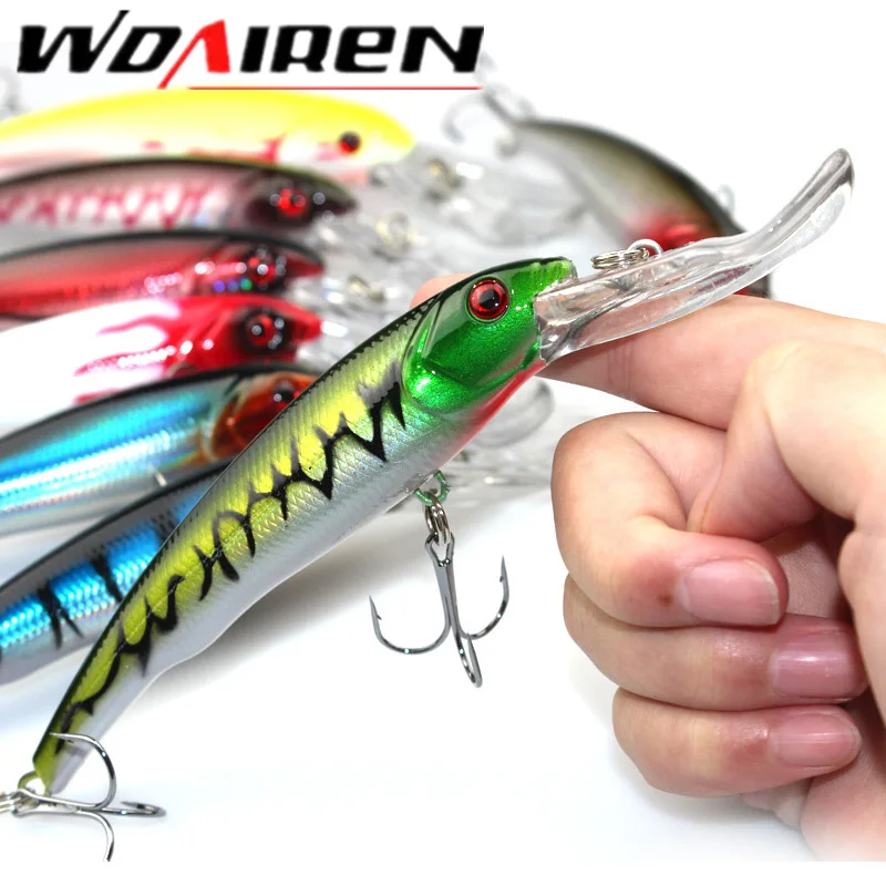1PCS 16cm 28g Wobbler Fishing Lure Big Crankbait Minnow Peche Bass Trolling Artificial Bait Pike Carp lures Peche Fishing tackle