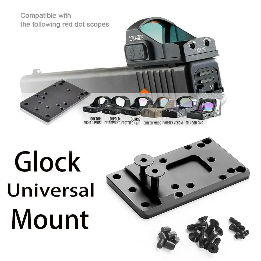 

Universal Tactical Rear Red Dot Sight Plate Base Mount for RMR/EoTech Glock