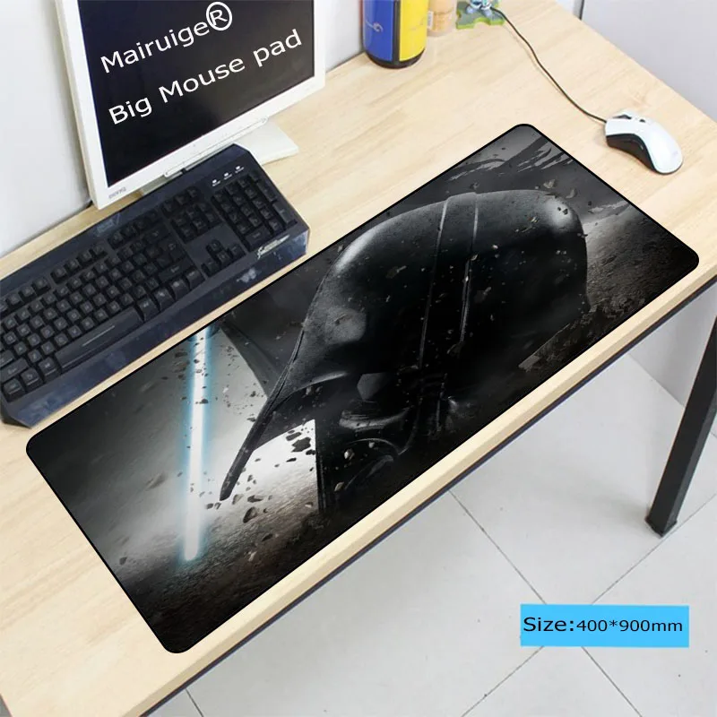  Congsipad Natural Rubber Star War Computer Gaming Darth Vader Print Locking Edge Large Mousepad for