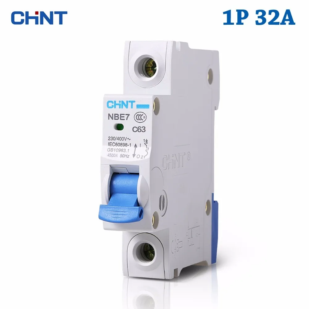 

1P 32A 230/400V 50HZ/60HZ Mini Circuit Breaker MCB C32 C-type 18mm Overload And Short Circuit Protection MCB Household