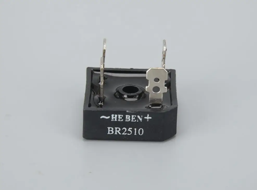 

Iron Pin BR2510 25A 1000V Single Phases Bridge Diode Rectifier GBPC