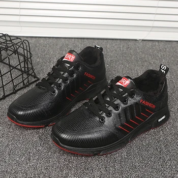 

Winter Men Running Shoes Sport Adult Trainer Outdoor Sneakers Comfortable Short Fur Sport Shoes For Male Waterproof Sports Shoe
