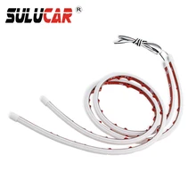 SULUCAR 2X LED 60cm Daytime Running Light  Flexible Strip Ultrafine Silicone Soft Tube Waterproof DRL Turn Signal Lights