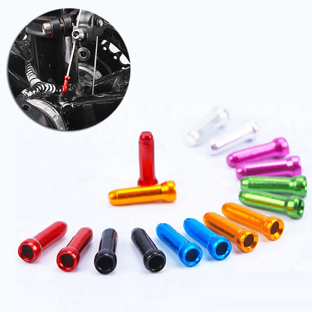 

30Pcs Bicycle MTB Brake Wire End Core Cap Cable Aluminum Cover Gear Bikes Parts Road For Mountain bike