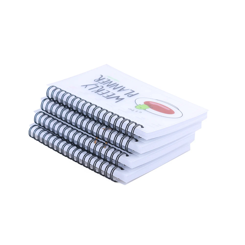 

1PC New Fashion Mini Weekly Planner Notebook Sketchbook Exercisebook Coil Sprial Memo Pad Bookmark Stationery Supplies