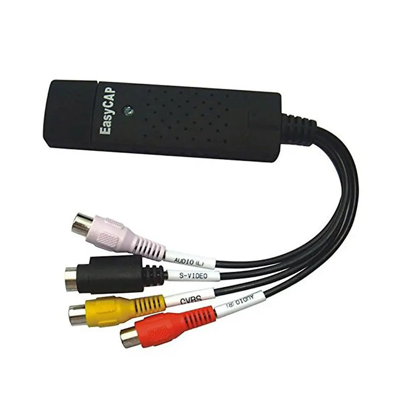 

Portable Easy Cap USB 2.0 Video Audio Converter Capture Card DVD DVR VHS Support NTSC PAL Video High Quality