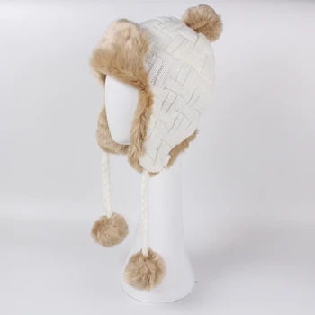 Difanni Muts Bomber Hoeden Mannen Vrouwen Thicken Balaclava katoen Bont Winter Oorklep Warm Houden Caps Russische Schedel Masker 137 Difanni Muts Bomber Hoeden Mannen Vrouwen Thicken Balaclava katoen Bont Winter Oorklep Warm Houden Caps Russische Schedel Masker 137