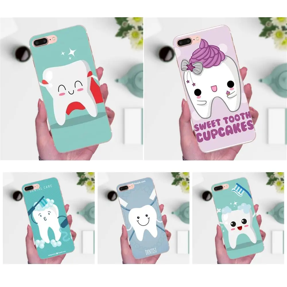 

Cute White Teeth Black Soft Cases Covers For Huawei P7 Honor 4C 5A 5C 5X 6 6C 6A 6X 7 7X 8 9 V8 V10 Y3II Y5II Y6II G8 Play Lite