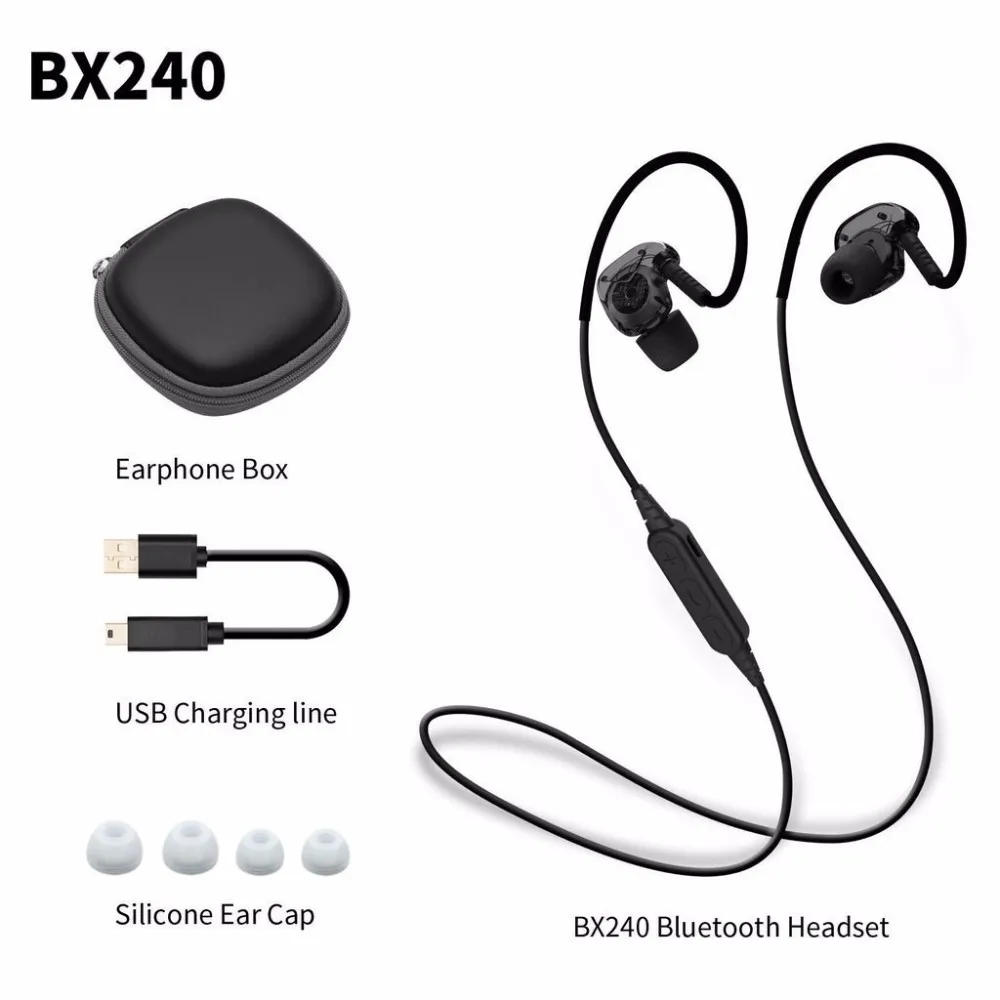 

original PLEXTONE BX240 Wireless Bluetooth Earphone IPX5 Waterproof Sport Headset Stereo Headsets With Mic for All mobile phones