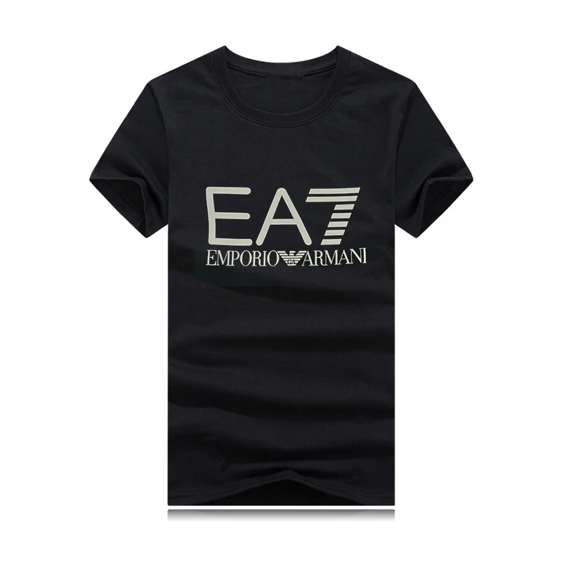 

Men Casual EA7 Tee Shirts Hip Hop Fashion Designer T Shirt Unisex Cotton Short Sleeve Tee Shirts Loose Large Leisure T-shirt