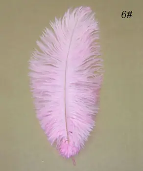 

50pcs 30-35cm / 12-14 inch Pink ostrich plumes feathers wedding tables decoration centerpieces flapper dresses for bulk sale