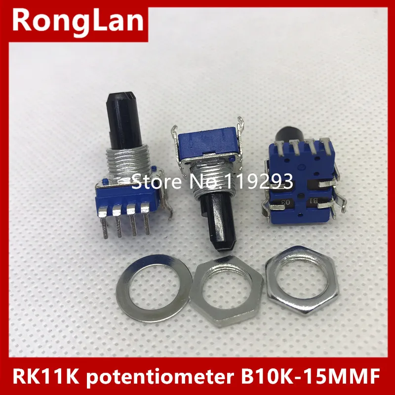 

[BELLA]Adjust the volume potentiometer RK11K instrument type Single B10K-15Fmm --10PCS/LOT