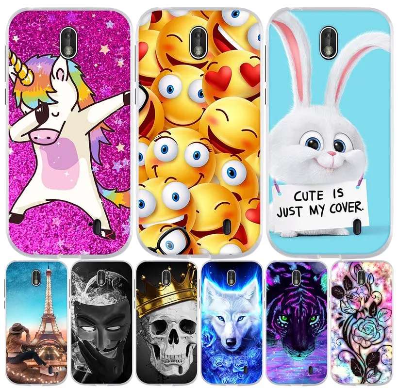 

For Nokia 1 Case Cover for Nokai 1 2018 Case Bumper Soft Silicone TPU Back Cover for Nokia 1 TA-1047 TA-1060 TA-1056 Phone Cases