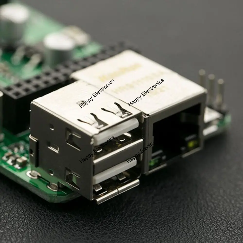 100% Оригинальный стандартный щит wrtknot 5 В 4 стандартных USB + RJ45/UART/I2C/SPI/12 GPIO порт