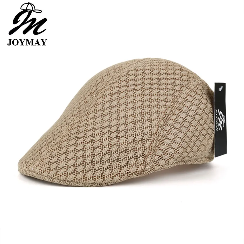 

JOYMAY New Spring Summer Unisex Mesh Berets Caps Casual Peaked Caps Strip Berets Hats Casquette Cap Y024