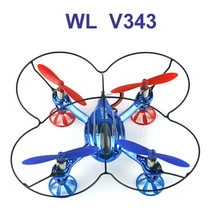 Новое поступление WLtoys V343 2,4 ГГц мини геликоптер 4 оси радиоуправляемое НЛО с 6-осевым гироскопом Электрический Радиоуправляемый квадрокоптер