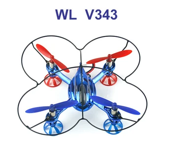 

New Arrival WLtoys V343 2.4GHz Mini helicopter 4-axis RC UFO with 6-axis Gyroscope Electric Radio Control quadcopter